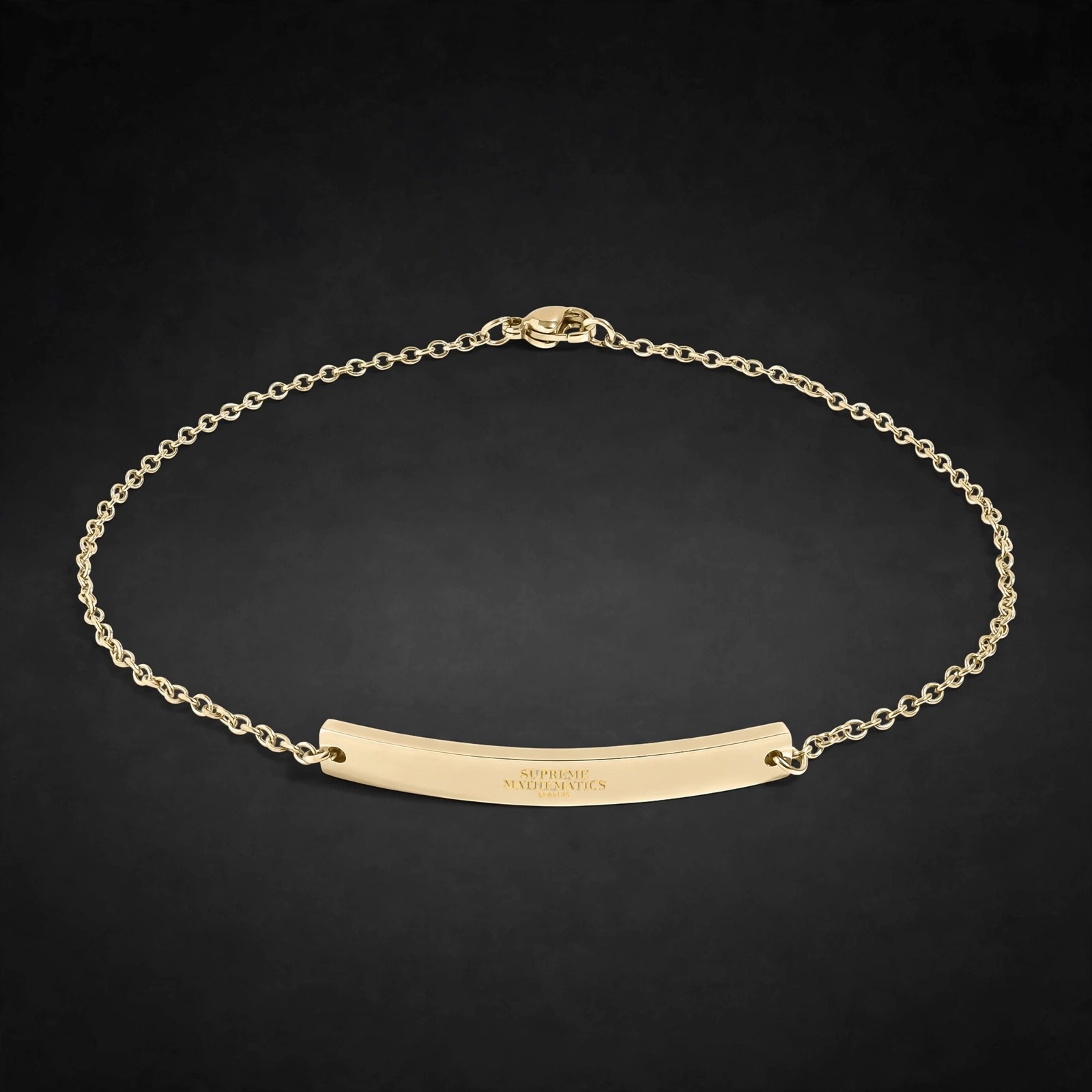 Supreme Mathematics Society 18k Gold Anklet - Angle 1