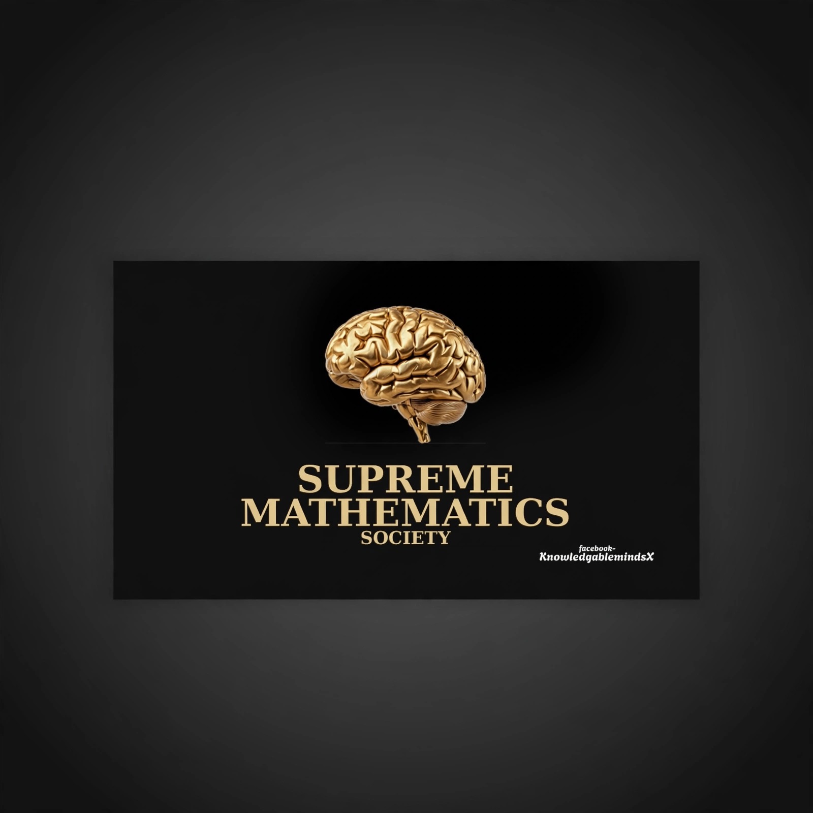 Supreme Mathematics Society Business Cards - Angle 1