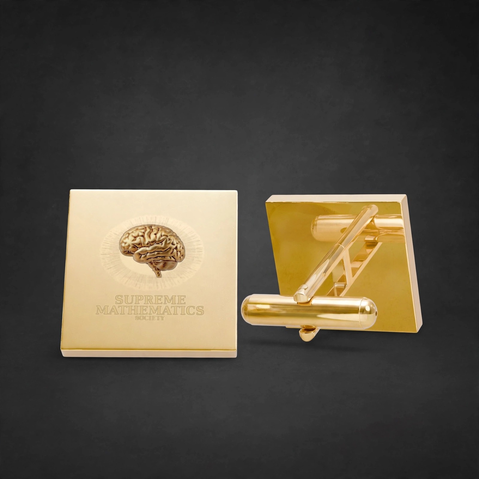 Supreme Mathematics Society Cuff Links - Angle 1