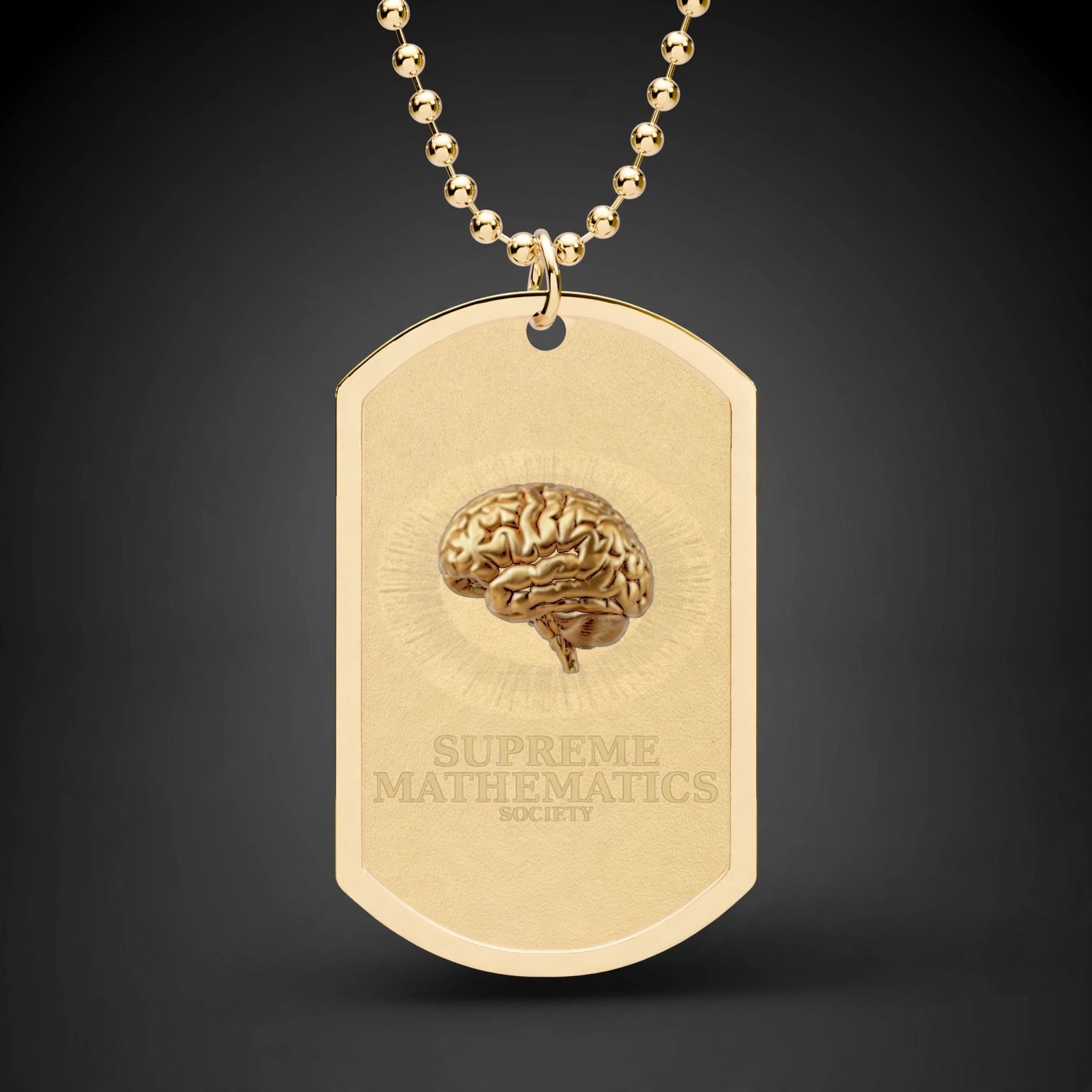 Supreme Mathematics Society Members Only GOD Tag - Angle 1