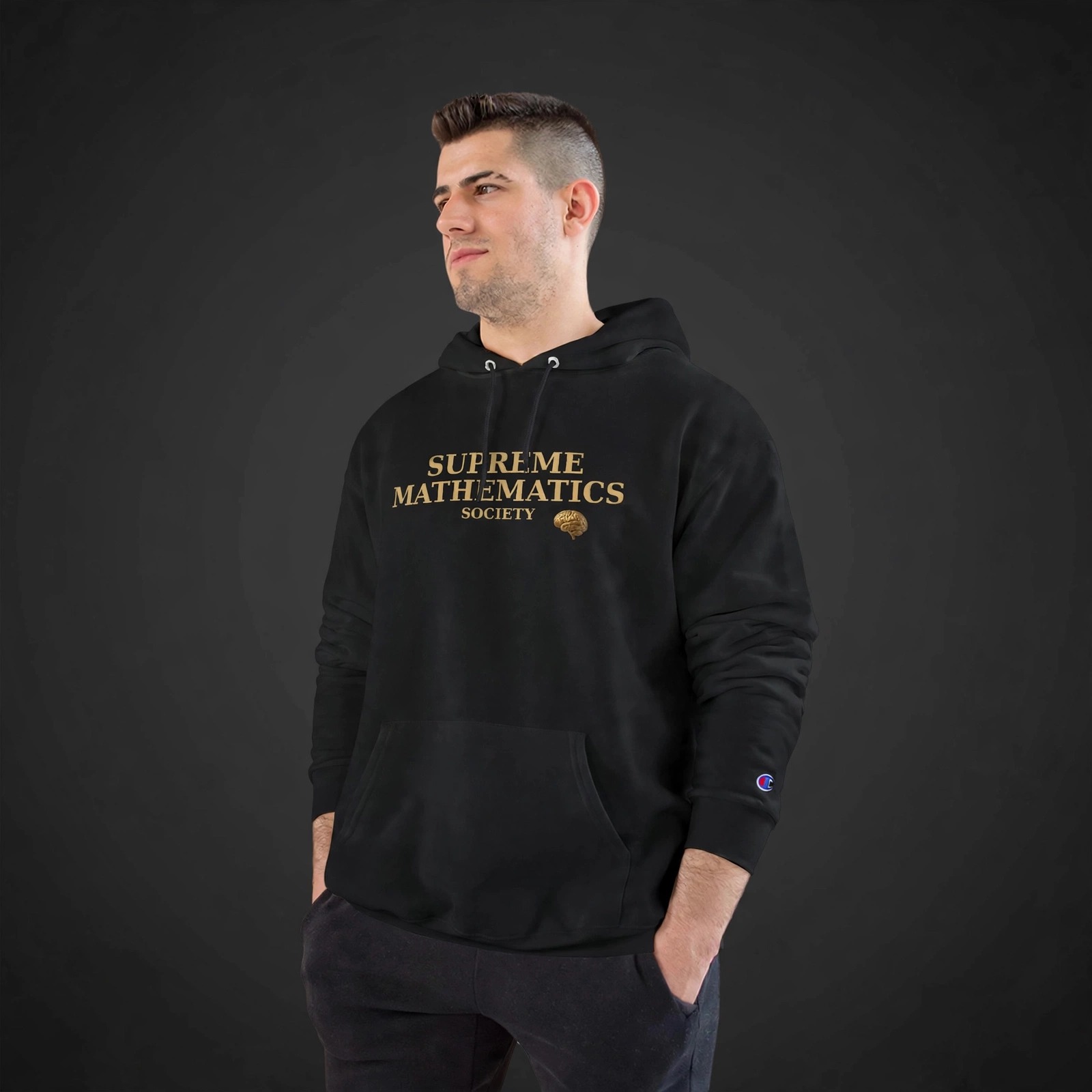 Supreme Mathematics Society Champion Hoodie - Angle 3