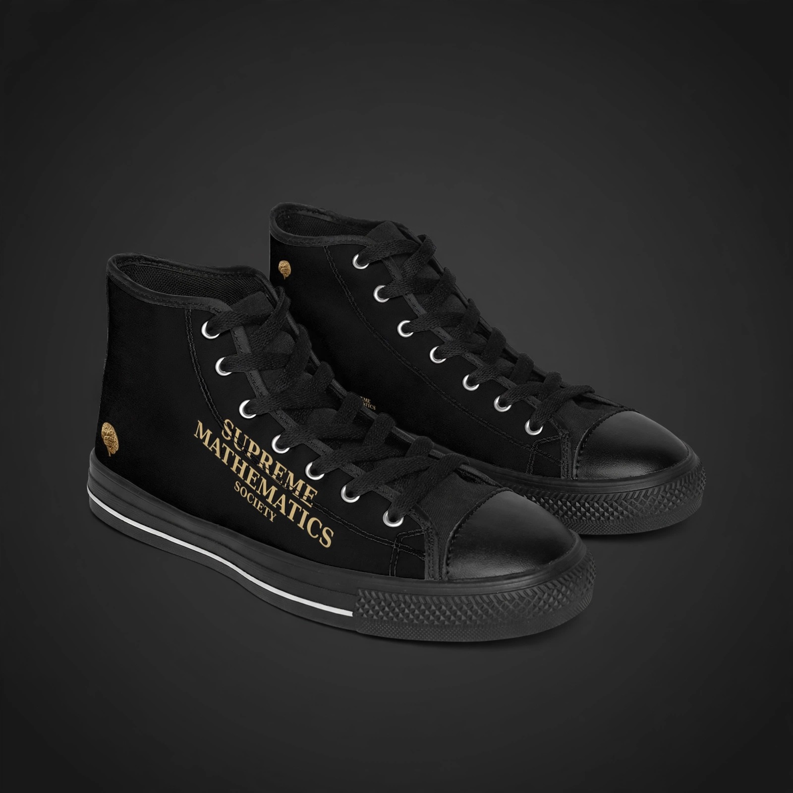 Supreme Mathematics Society Chuck Taylors - Angle 1