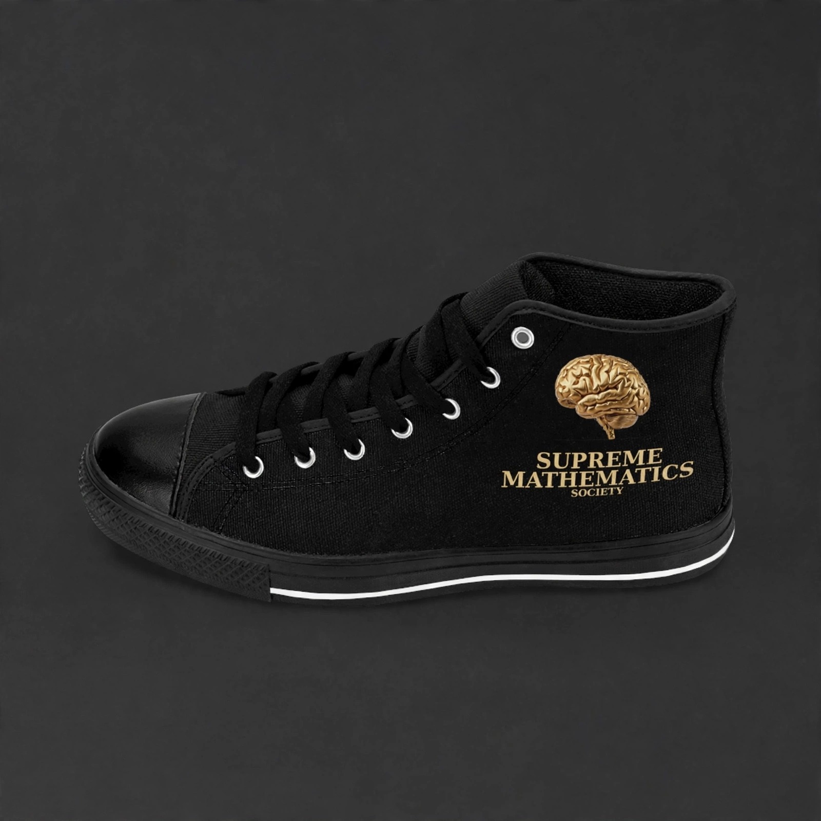 Supreme Mathematics Society Chuck Taylors - Angle 3