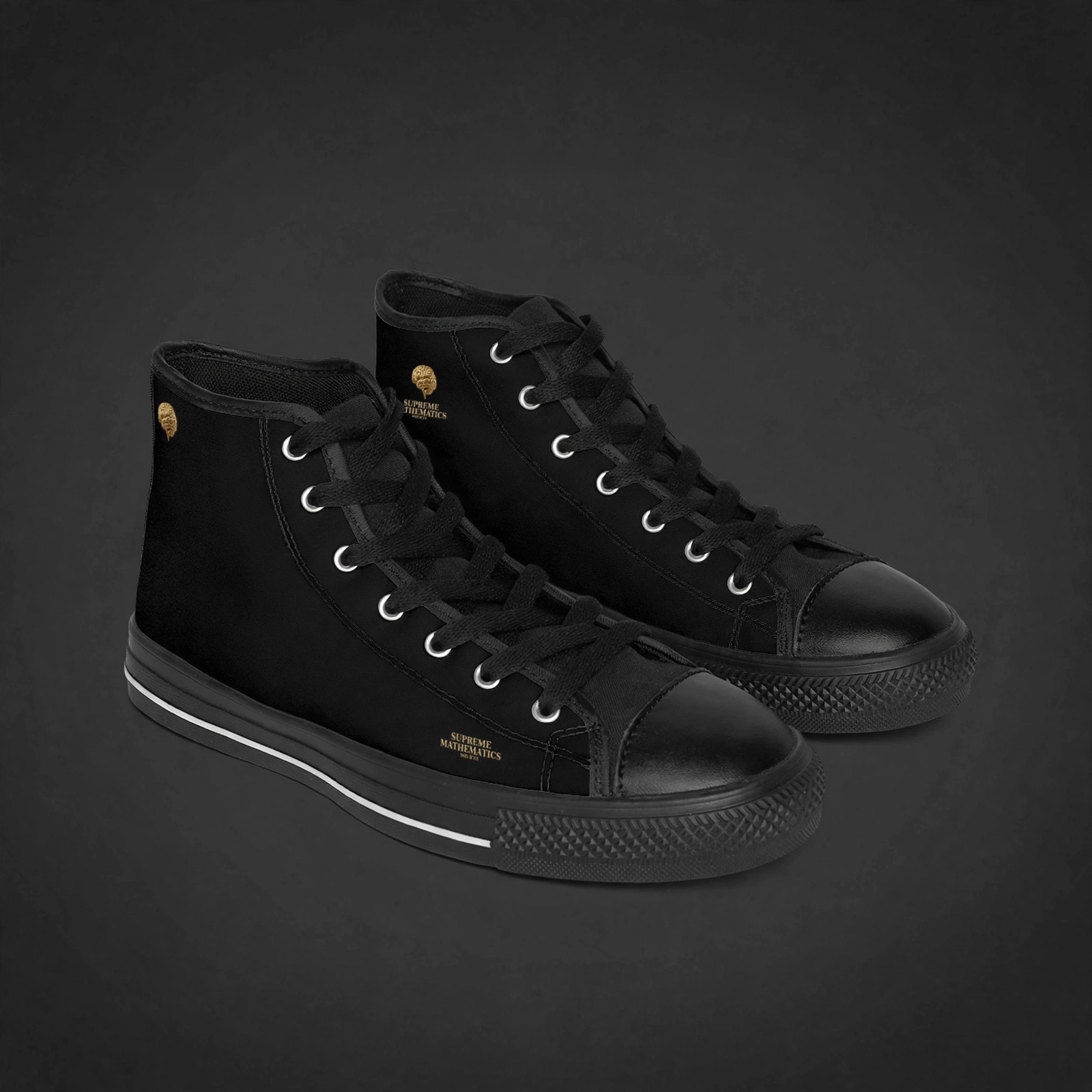 Supreme Mathematics Society Chuck Taylors Plain Members edition - Angle 1